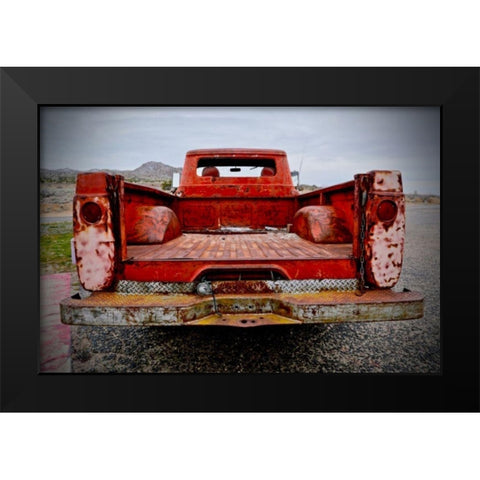 Back End Black Modern Wood Framed Art Print by Vizvary, Susan