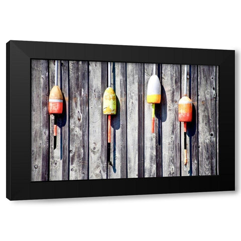 Church With Clouds Black Modern Wood Framed Art Print by Vizvary, Susan