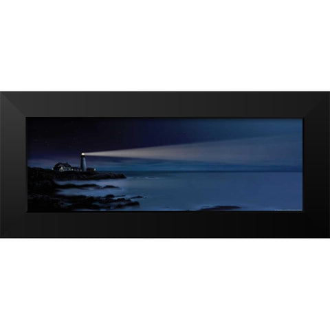 Nightwatch Black Modern Wood Framed Art Print by Wiewandt, Thomas