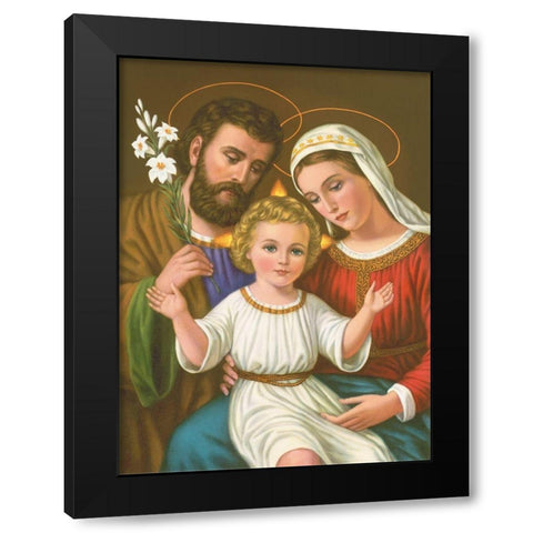 HL. FAMILIE Black Modern Wood Framed Art Print with Double Matting by Anonymous