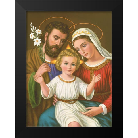 HL. FAMILIE Black Modern Wood Framed Art Print by Anonymous