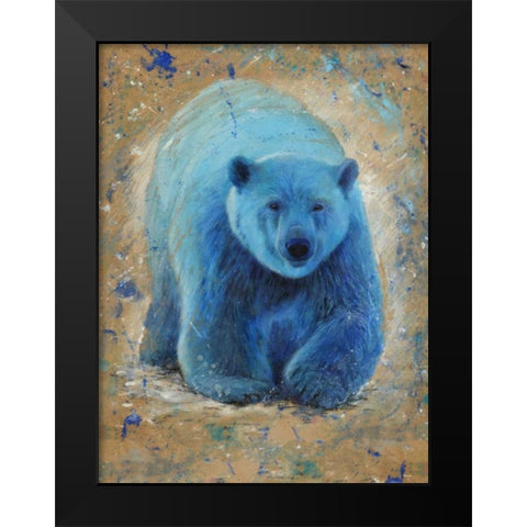 Polar bear Black Modern Wood Framed Art Print by Chamard, Jean-Marc