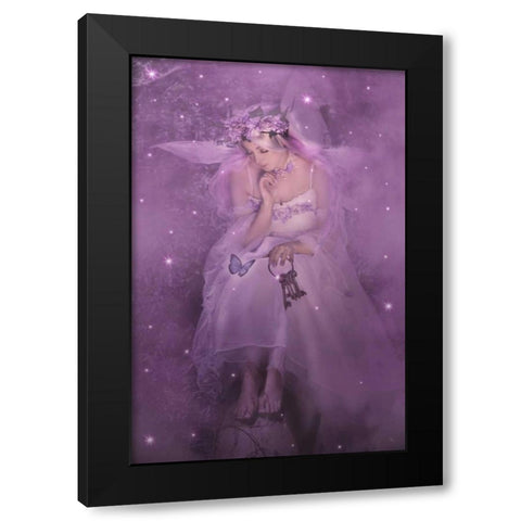 Keys to my heart Black Modern Wood Framed Art Print by Babette