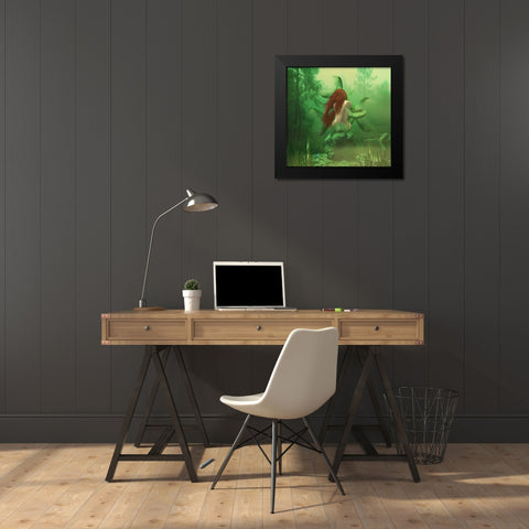 Unique Black Modern Wood Framed Art Print by Babette