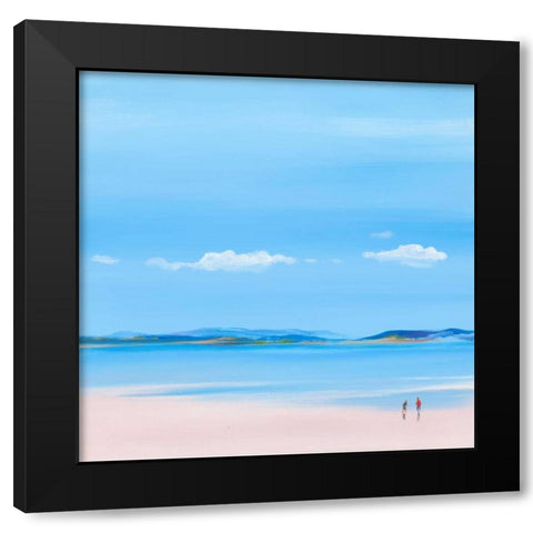 At The Beach I Black Modern Wood Framed Art Print with Double Matting by Hasen, Jan