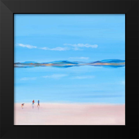 At The Beach II Black Modern Wood Framed Art Print by Hasen, Jan