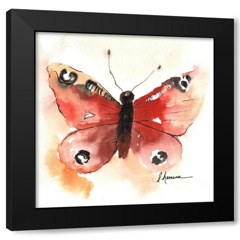 Mariposa 1 Black Modern Wood Framed Art Print by Herrera, Leticia
