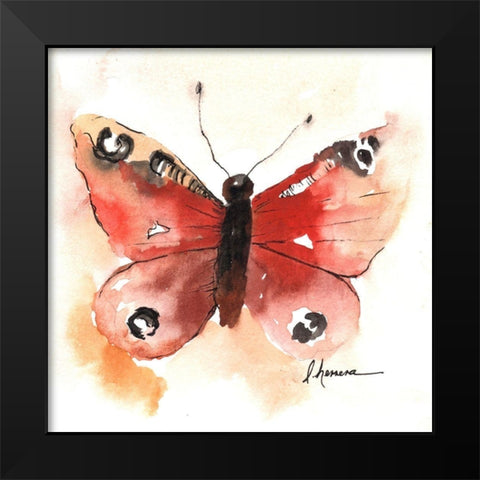 Mariposa 1 Black Modern Wood Framed Art Print by Herrera, Leticia