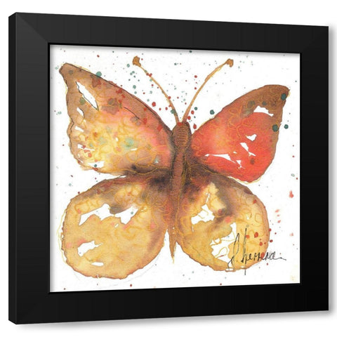 Mariposa 4 Black Modern Wood Framed Art Print by Herrera, Leticia
