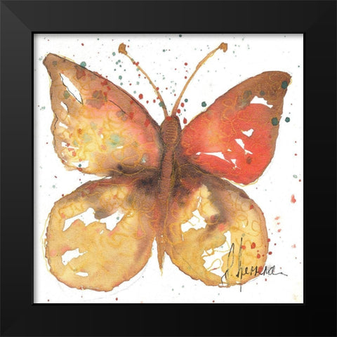 Mariposa 4 Black Modern Wood Framed Art Print by Herrera, Leticia