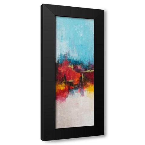 Burning 1 Black Modern Wood Framed Art Print by Herrera, Leticia