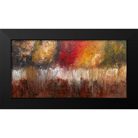 Sphere Black Modern Wood Framed Art Print by Herrera, Leticia