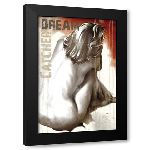 Passion II Black Modern Wood Framed Art Print by Warminski