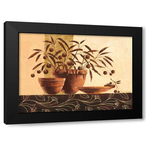 Volterra Black Modern Wood Framed Art Print with Double Matting by Ancilotti, Claudia
