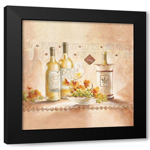 Pinot Bianco Black Modern Wood Framed Art Print with Double Matting by Ancilotti, Claudia