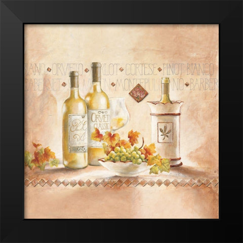 Pinot Bianco Black Modern Wood Framed Art Print by Ancilotti, Claudia
