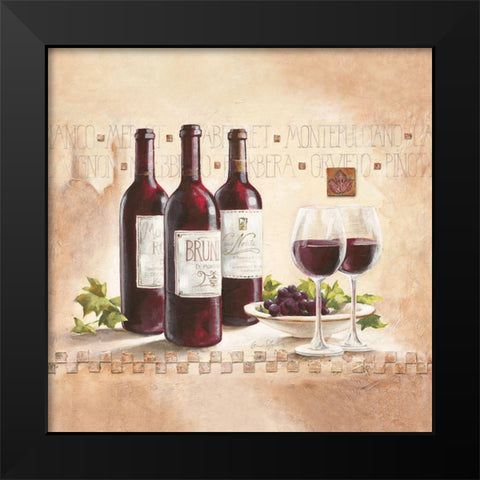 Montepulciano Black Modern Wood Framed Art Print by Ancilotti, Claudia