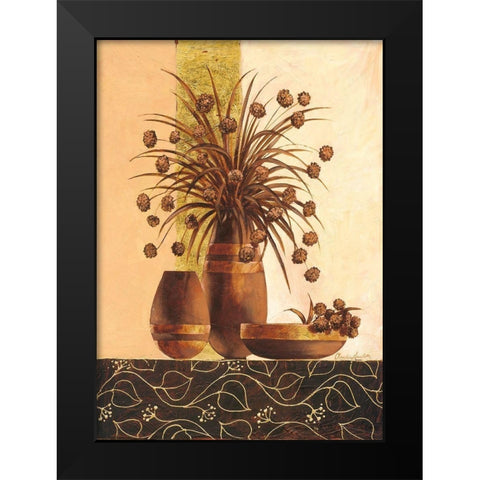 Montisoni Black Modern Wood Framed Art Print by Ancilotti, Claudia
