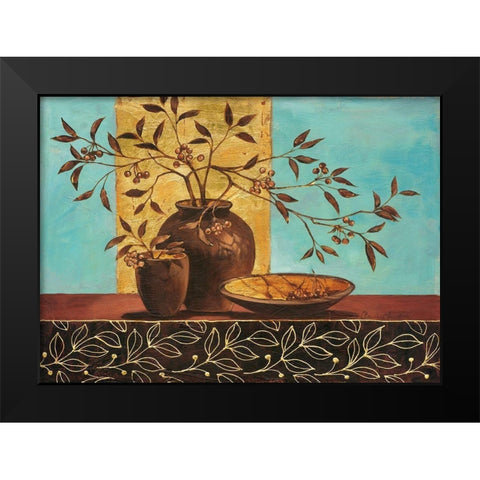 Leaf Lounge Black Modern Wood Framed Art Print by Ancilotti, Claudia