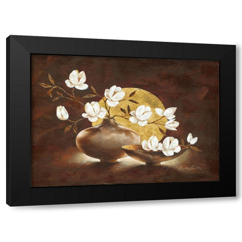 Golden Sunset Black Modern Wood Framed Art Print with Double Matting by Ancilotti, Claudia