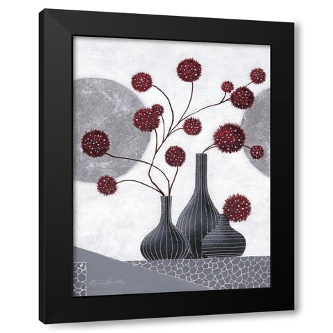 Spitit II Black Modern Wood Framed Art Print with Double Matting by Ancilotti, Claudia