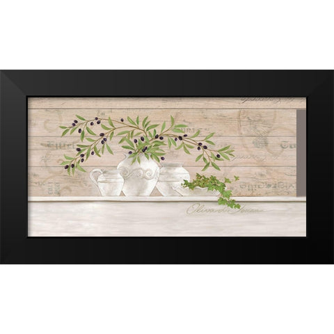 Oliva di Toscana Black Modern Wood Framed Art Print by Ancilotti, Claudia