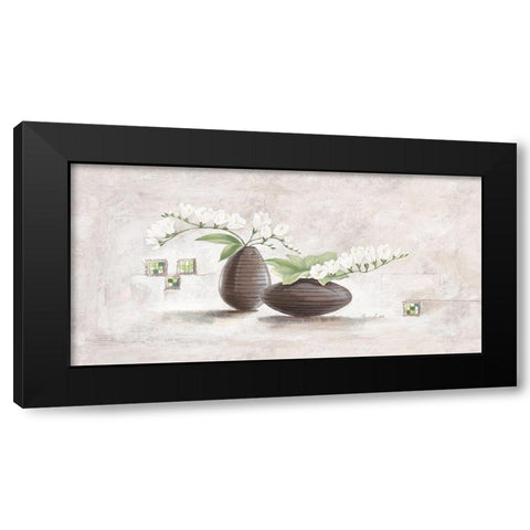 Cassic Green Black Modern Wood Framed Art Print with Double Matting by Ancilotti, Claudia