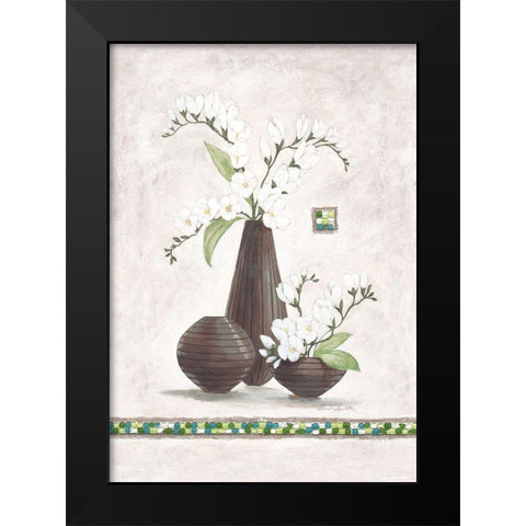 Secret Garden II Black Modern Wood Framed Art Print by Ancilotti, Claudia