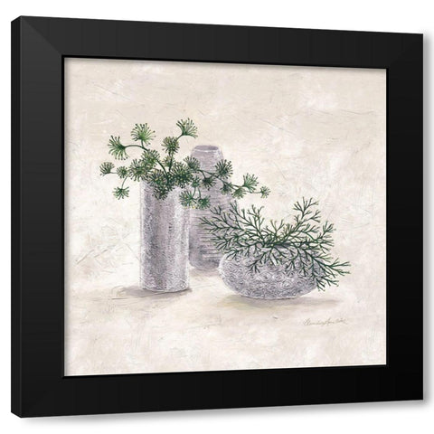 La Planta Verde Black Modern Wood Framed Art Print with Double Matting by Ancilotti, Claudia