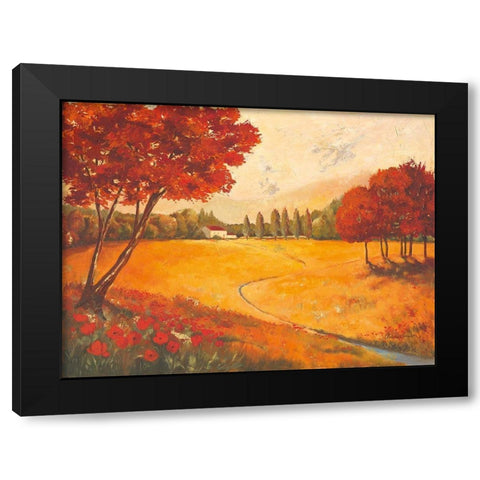 Indian Summer Black Modern Wood Framed Art Print by Ancilotti, Claudia