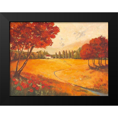 Indian Summer Black Modern Wood Framed Art Print by Ancilotti, Claudia