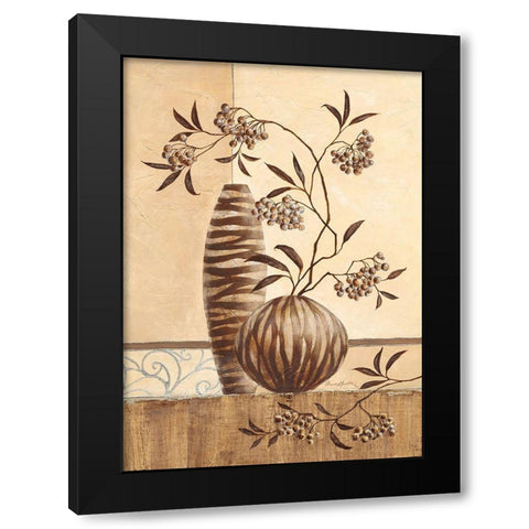 Nairobi Black Modern Wood Framed Art Print with Double Matting by Ancilotti, Claudia