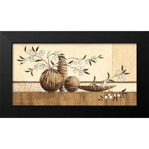 Mombasa Black Modern Wood Framed Art Print by Ancilotti, Claudia