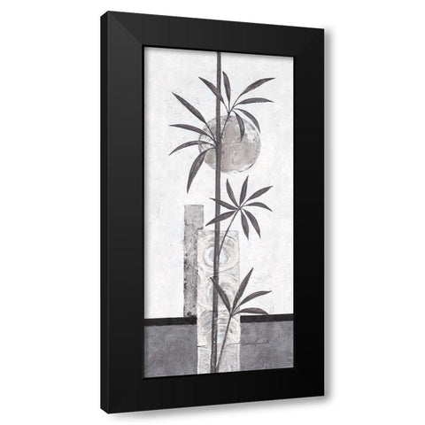 Silver Bamboo I Black Modern Wood Framed Art Print with Double Matting by Ancilotti, Claudia