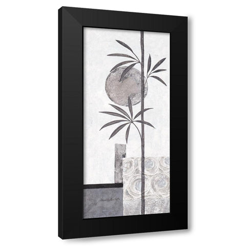 Silver Bamboo II Black Modern Wood Framed Art Print with Double Matting by Ancilotti, Claudia