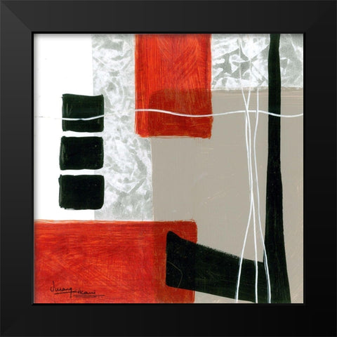 Construction Zone 3 Black Modern Wood Framed Art Print by Kikani, Umang