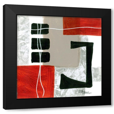 Construction Zone 4 Black Modern Wood Framed Art Print by Kikani, Umang