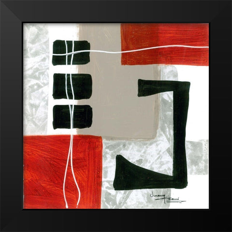 Construction Zone 4 Black Modern Wood Framed Art Print by Kikani, Umang