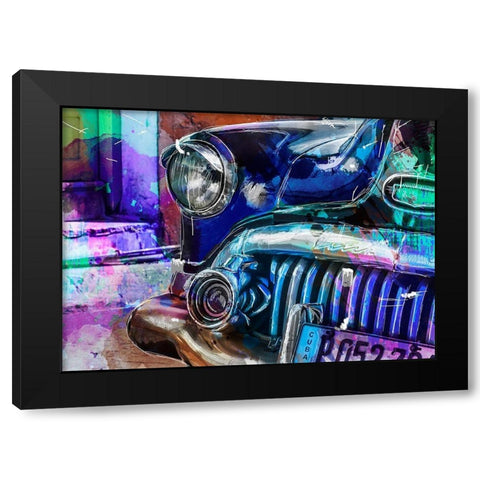 Cuba Black Modern Wood Framed Art Print by Henk van Gog