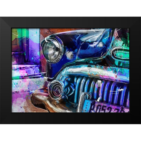 Cuba Black Modern Wood Framed Art Print by Henk van Gog