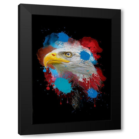 Eagle Black Modern Wood Framed Art Print by Henk van Gog