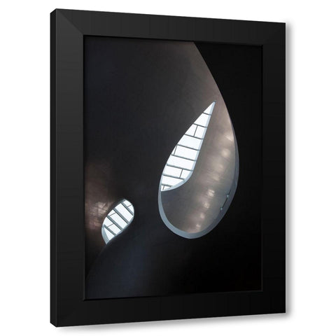 Skylight Black Modern Wood Framed Art Print with Double Matting by Henk van Gog