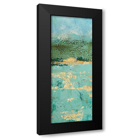Golden Horizon 3 Black Modern Wood Framed Art Print with Double Matting by Holzner, Renate