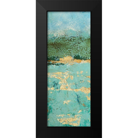 Golden Horizon 3 Black Modern Wood Framed Art Print by Holzner, Renate