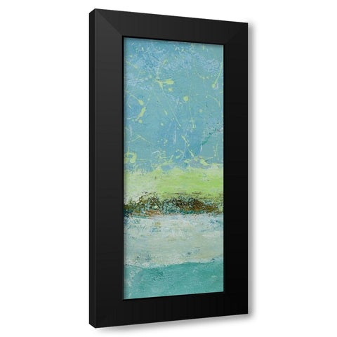Green Horizon 2 Black Modern Wood Framed Art Print by Holzner, Renate