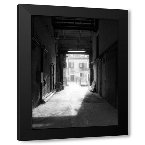RUN-DOWN BUILDINGS I Black Modern Wood Framed Art Print with Double Matting by Carlier, Dick