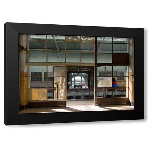 FORGOTTEN INDUSTRIES II Black Modern Wood Framed Art Print by Carlier, Dick