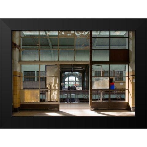 FORGOTTEN INDUSTRIES II Black Modern Wood Framed Art Print by Carlier, Dick