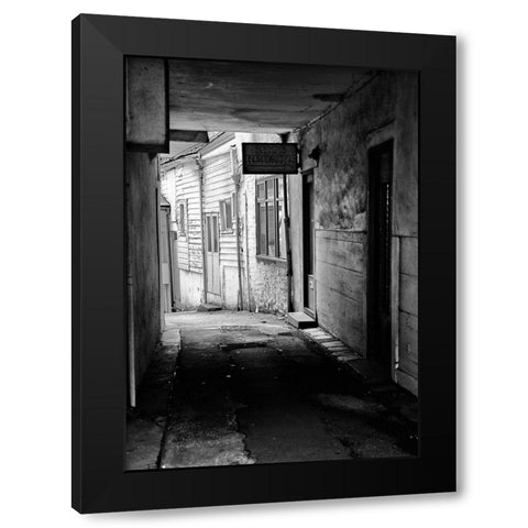 RUN-DOWN BUILDINGS II Black Modern Wood Framed Art Print by Carlier, Dick