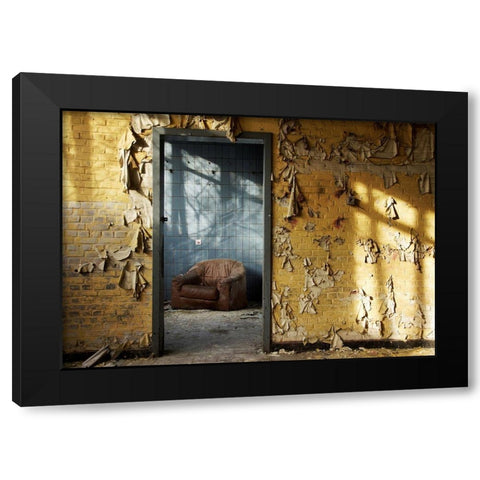 FORGOTTEN HOMES II Black Modern Wood Framed Art Print by Carlier, Dick